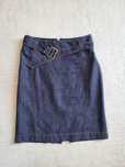 Fusta midi-Blug subtire, Denim, mar 36 (S), casual & business look