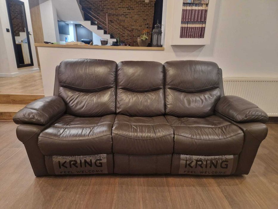 Canapea piele cu recliner