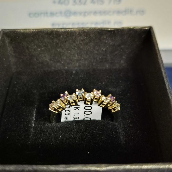 ( B32149.1 / Ag28 Doi Baieti ) Inel Aur 14K - 1.92 grame / 600 lei