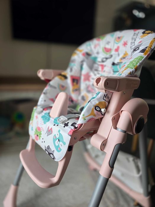 Стол за хранене Peg Perego - Prima Pappa Follow Me, Super Girl