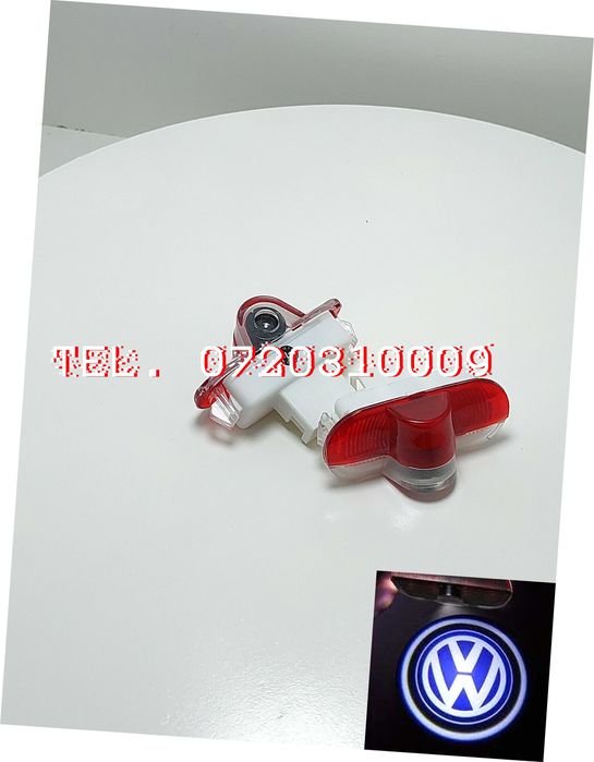 Set Proiectoare Cu Logo 3d Vw Golf 4 Touran Caddy Bora