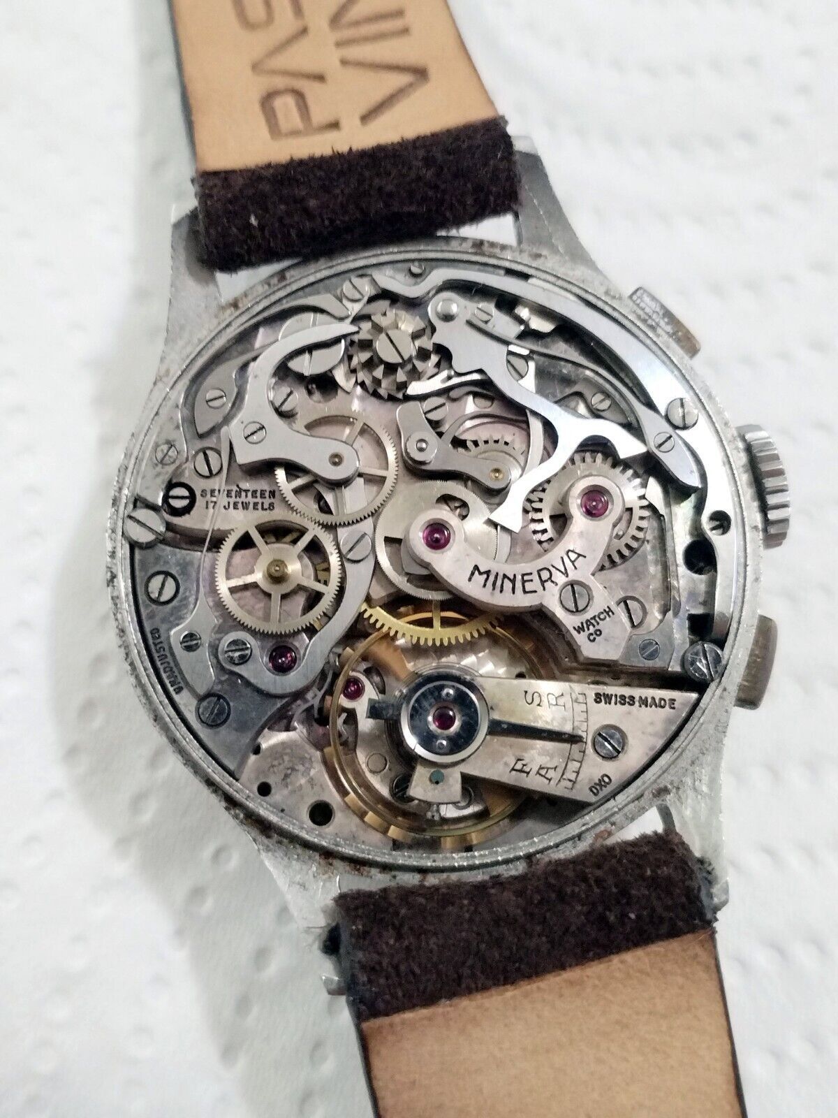 Ceas cronograf Minerva - Valjoux 71 - anii 50