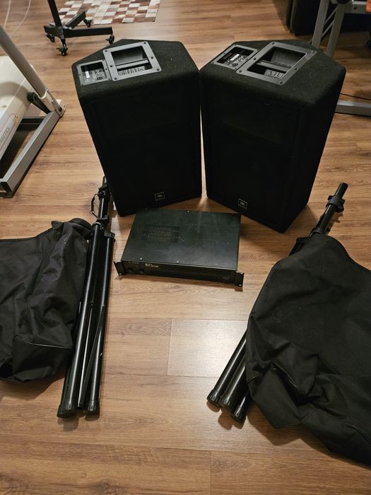 JBL JRX 212 & Fun Generation Speaker Stand & the t.amp E-400 si huse