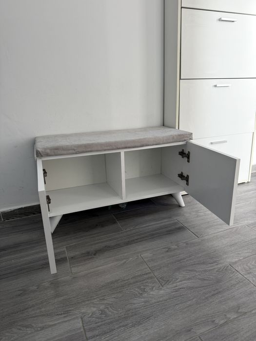 Mobilier Hol Pantofar + Cuier + Băncuță + Dulap rafturi