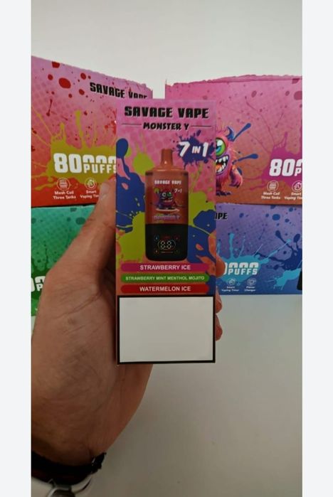 Vape 80.000 Puffs 7 Arome Separate Reincarcabil Display Display