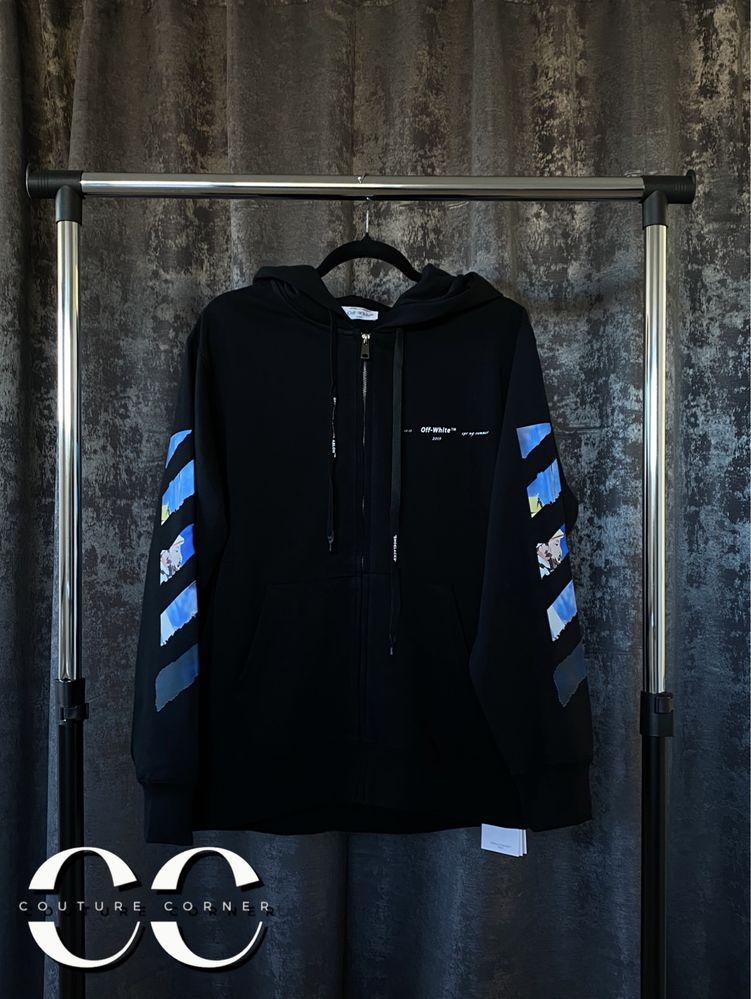 Hanorac OFF-White • Calitate TOP • Manet Floating Studio Arrows Zip Up