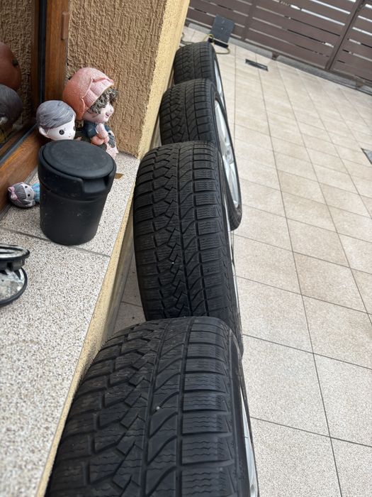 jante aliaj + anvelope 205/55/16 pentru vw skoda seat audi