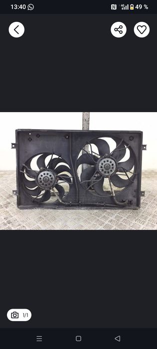 Вентилятор охлаждение Гольф 4