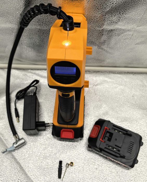 Compresor auto portabil 48V, 2 baterii + incarcator inclus!