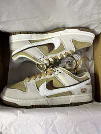 Nike dunk low brown rabbit 37/5,38,40 дамски обувки