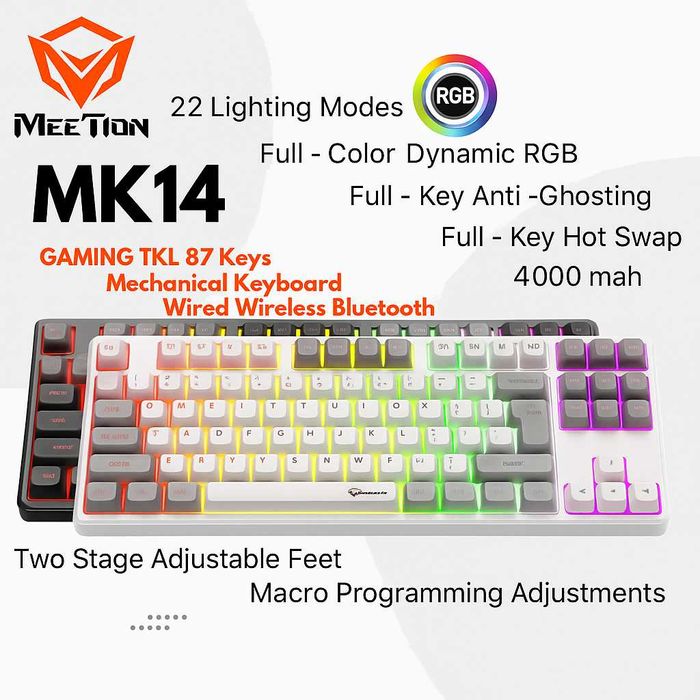 Игровая механическая клавиатура Meetion MK14. Есть доставка
