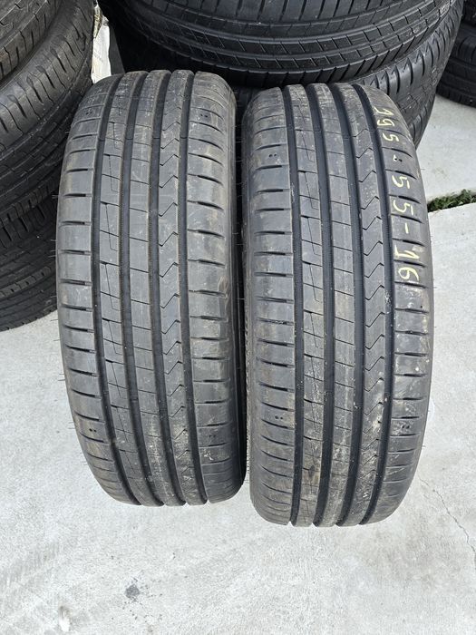 2 Броя Гуми 195/55/16 Hankook 7,5mm 2021DOT КАТО НОВИ