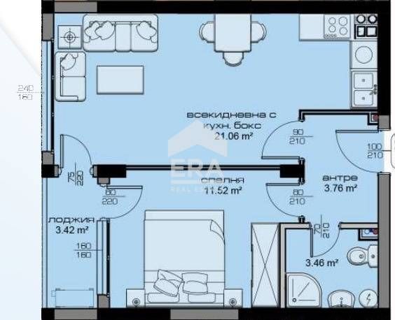 Продава се Двустаен апартамент в Варна, Кайсиева градина - 60 кв.м за 1817 €/кв.м - Снимка #10