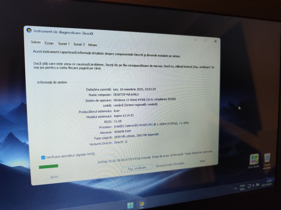 Laptop ultraportabil Acer Aspire 1 A114-32-C2A6