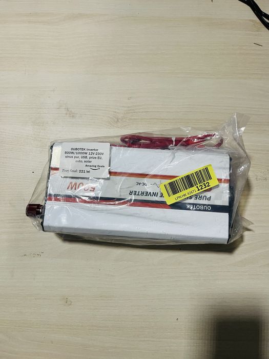 Oubotek - invertor 500W/1000W 12V-230V Nou
