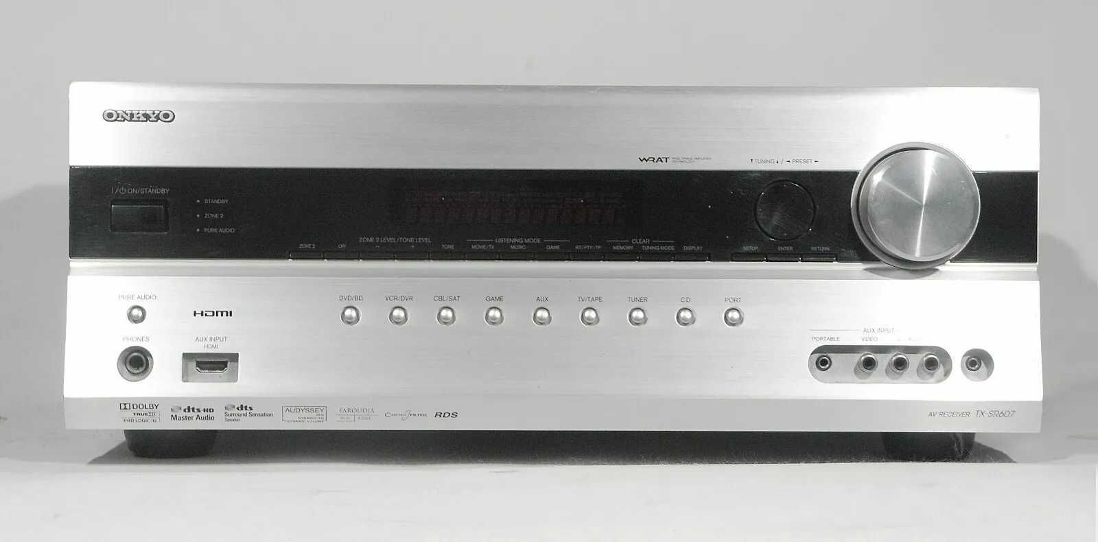 Ресивър ONKYO TX-SR607 DOLBY PRO LOGIC HDMI dts-hd rds 7X140w