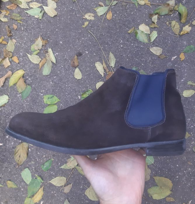Ghete Chelsea din Piele Întoarsa