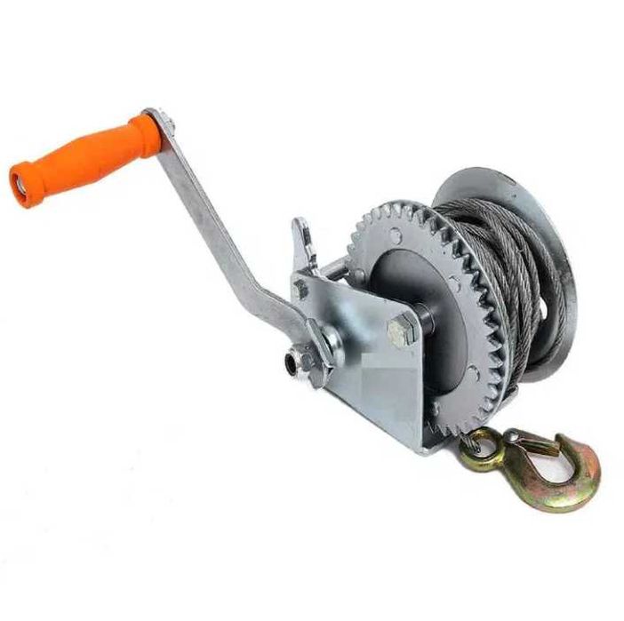 Troliu Manual 365 / 540 / 900 Kg (2000Lbs) cablu otel carbon 10m