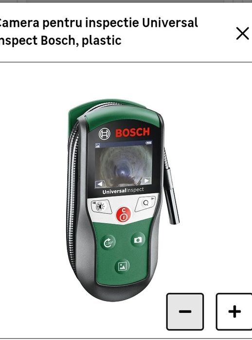 Vând aparat Camera pentru inspectie Universal Inspect Bosch, plastic
4