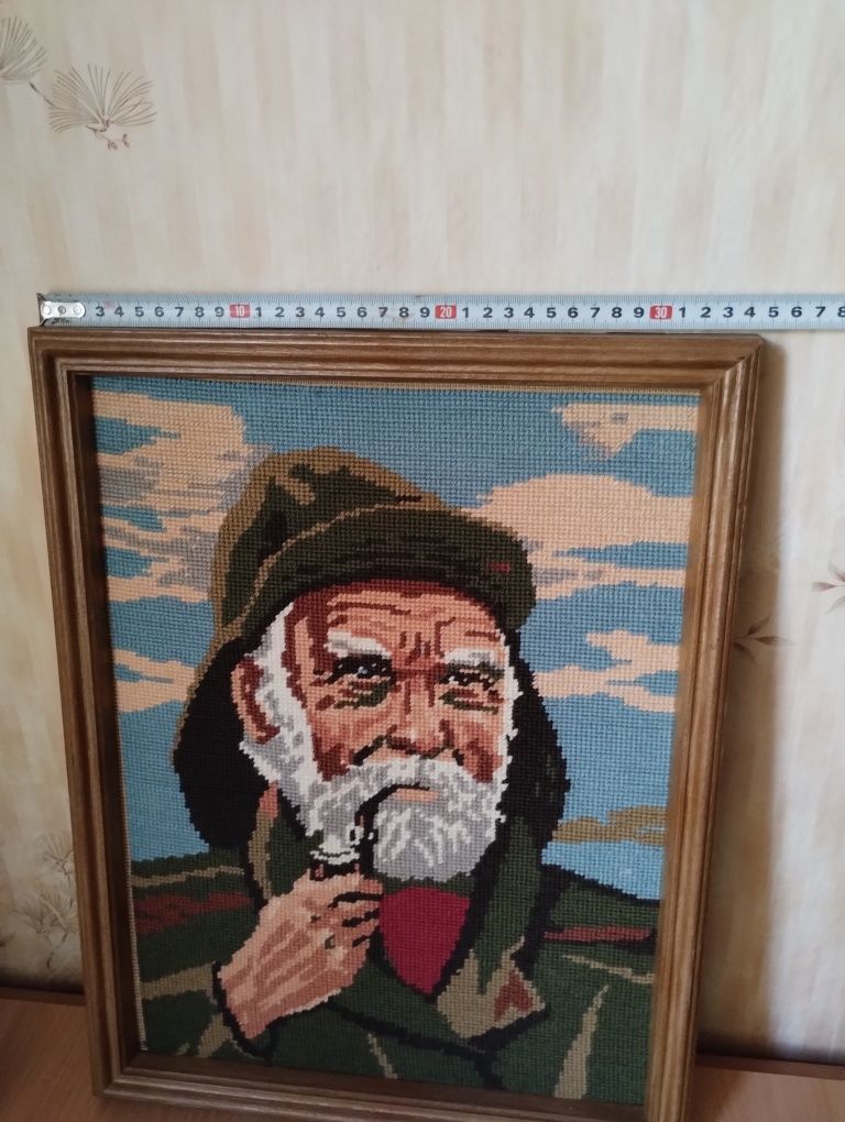 Гоблен Старец с лула