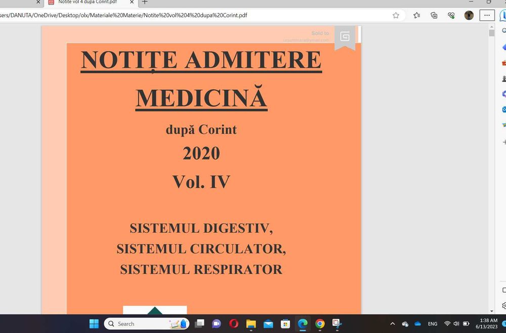 Cărți admitere medicina PDF