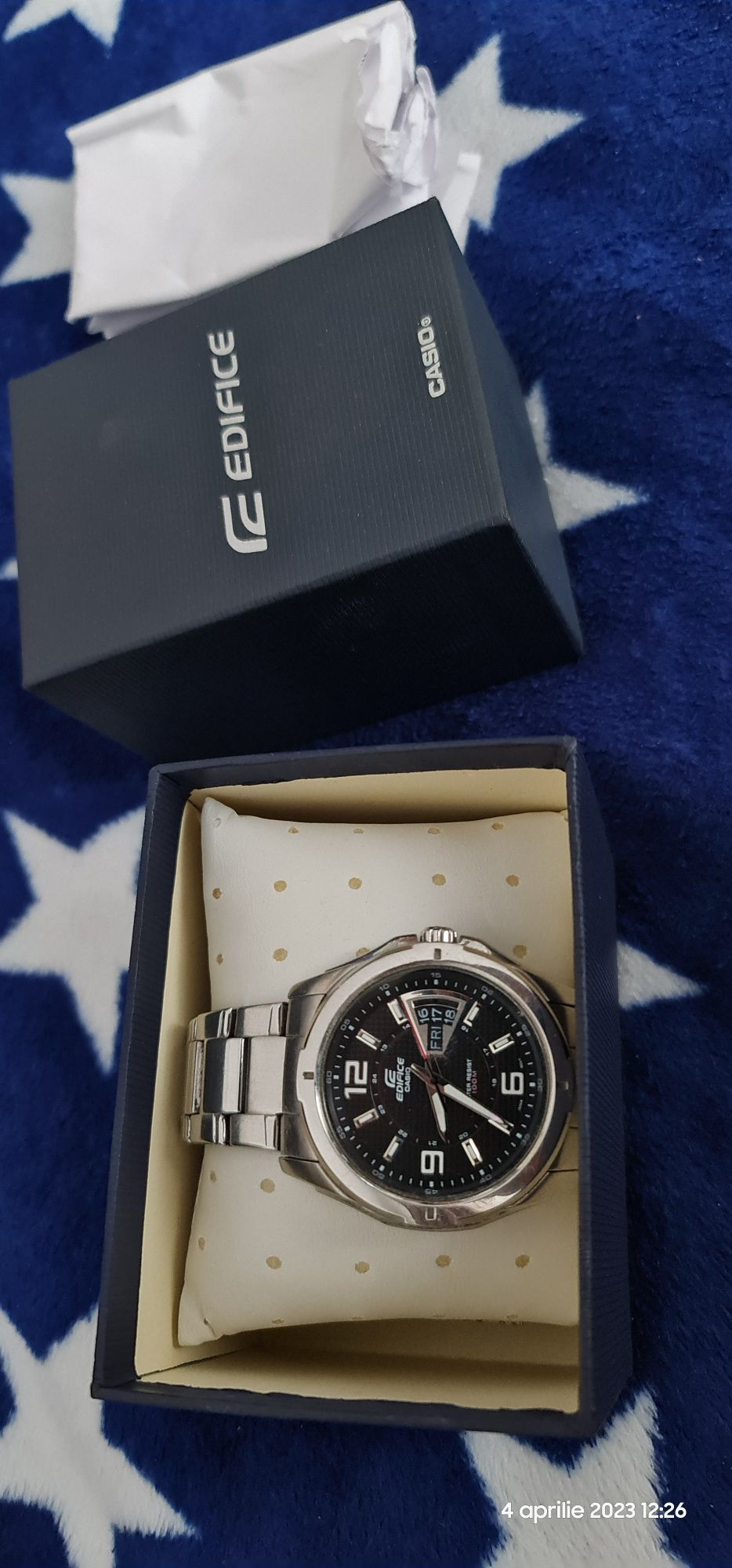 Vând ceas bărbătesc Casio Edifice EF-129D-1A Casualness and Elegance
D