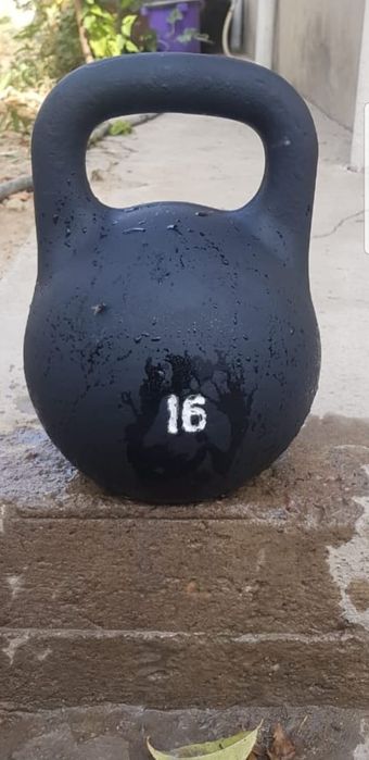 Гиря чугунная 16 кг (Пудовая) для домашнего и уличного фитнеса
​Прода