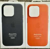 Husa ORIGINALA Leather Case cu Magsafe iPhone 14 Pro