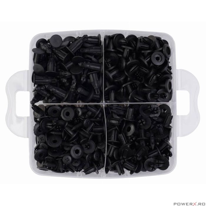 Set cleme auto, cu demontator si extractoare, 630 piese, Kraft
