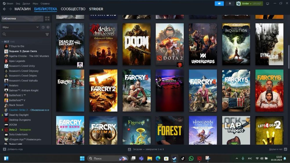 Продается аккаунт steam