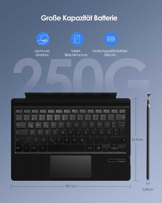 Tastaturi Qulose QWERTZ pentru Surface Pro 3-7 Plus