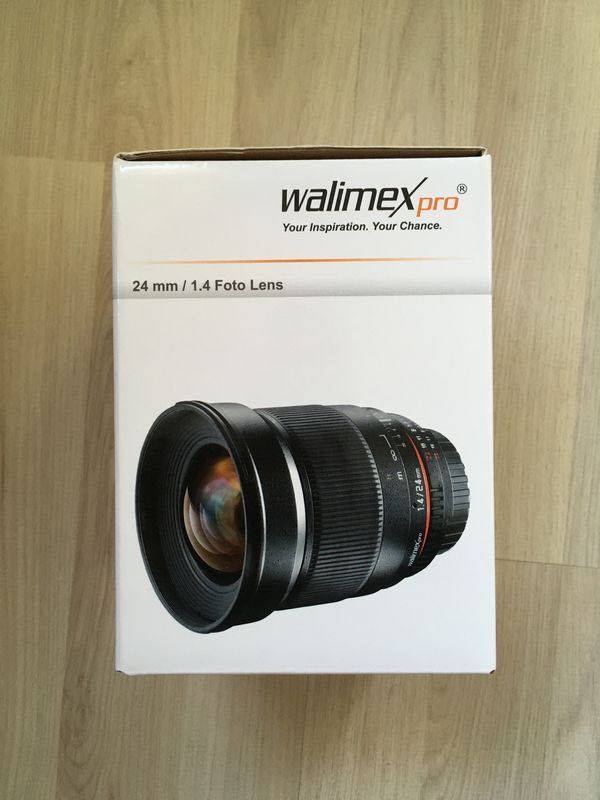 Obiectiv Walimex pro 24mm 1 / 1.4 pentru CANON EF,sigilat