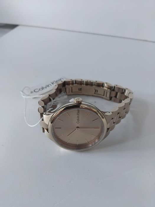 Calvin Klein  - Ceas de dama cu cuart din otel inoxidabil -G-