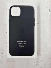 Husa telefon iphone 14 plus Magsafe leather case
