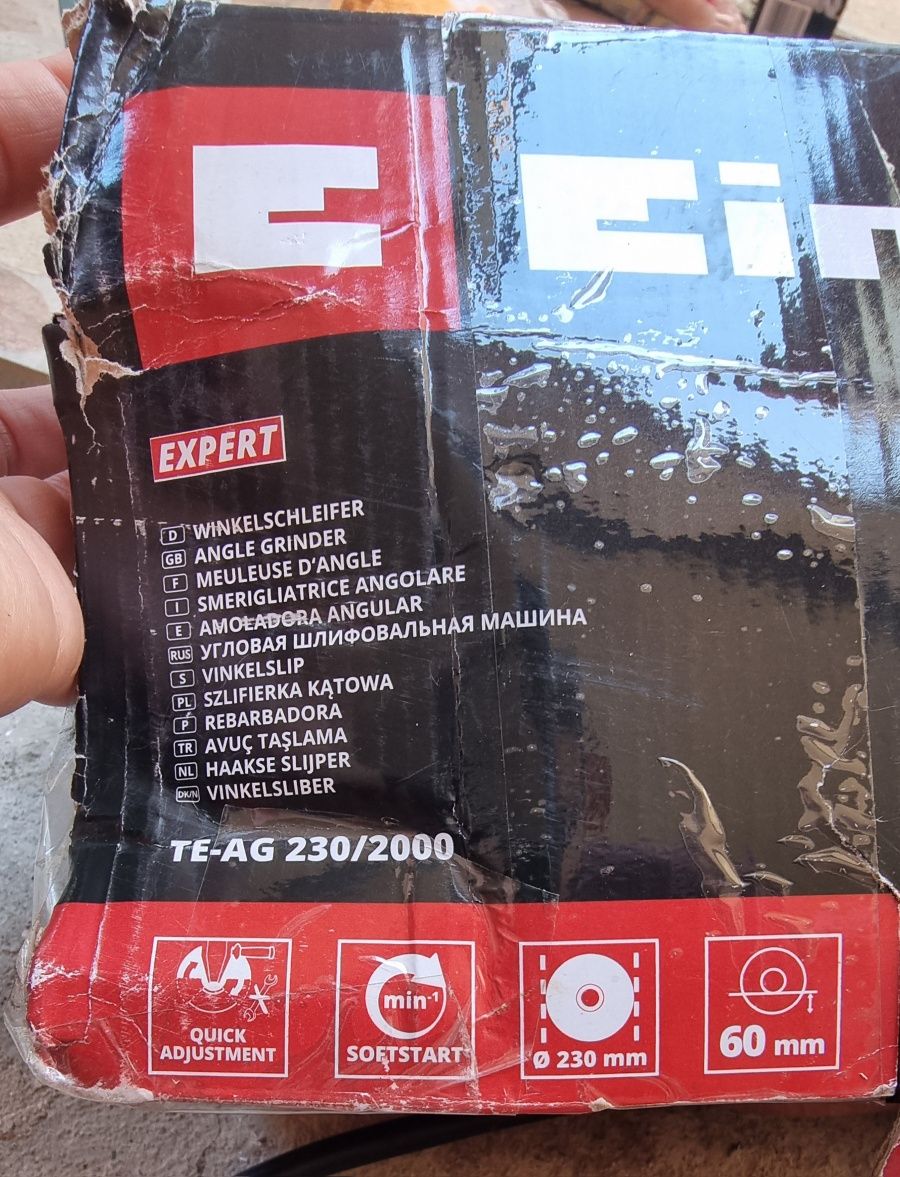 Ъглошлайф Einhell Te Ag 230/2000w за части