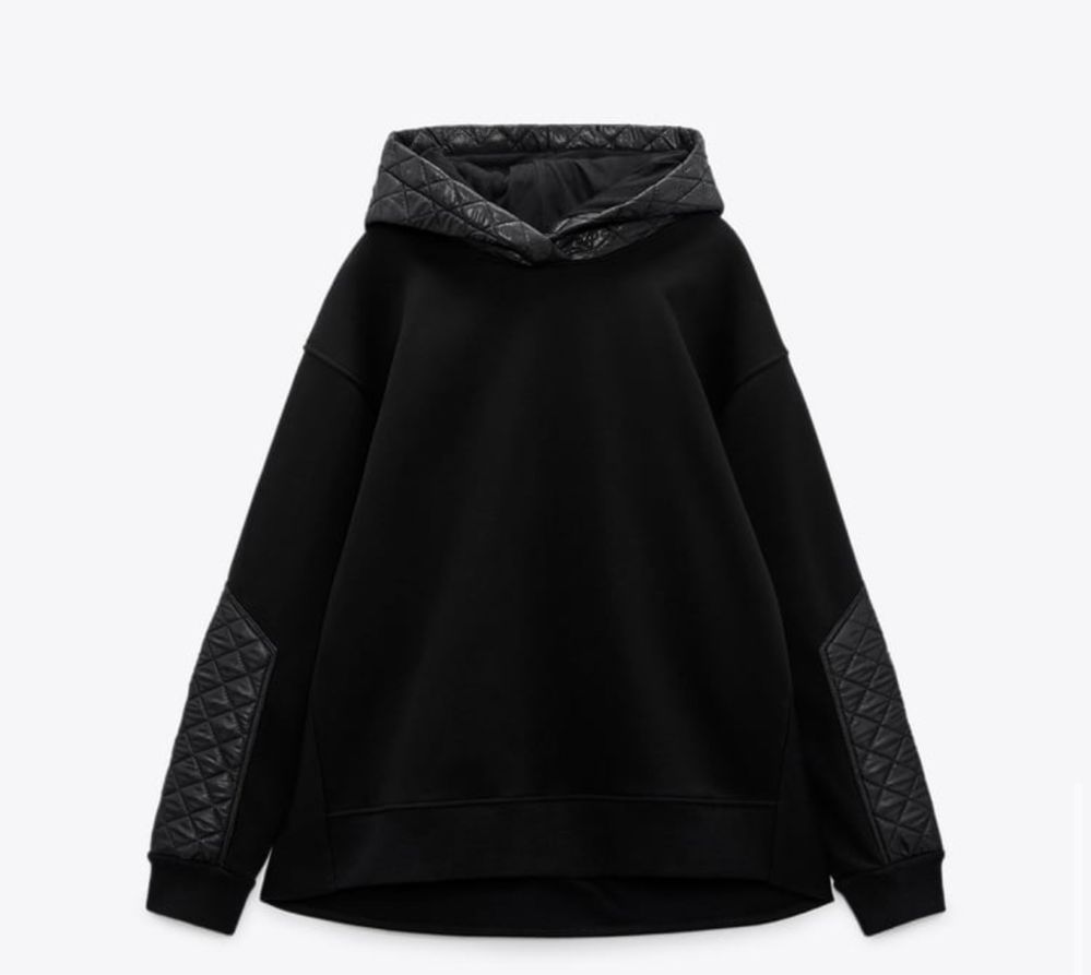 Matching quilted hoodie  Zara