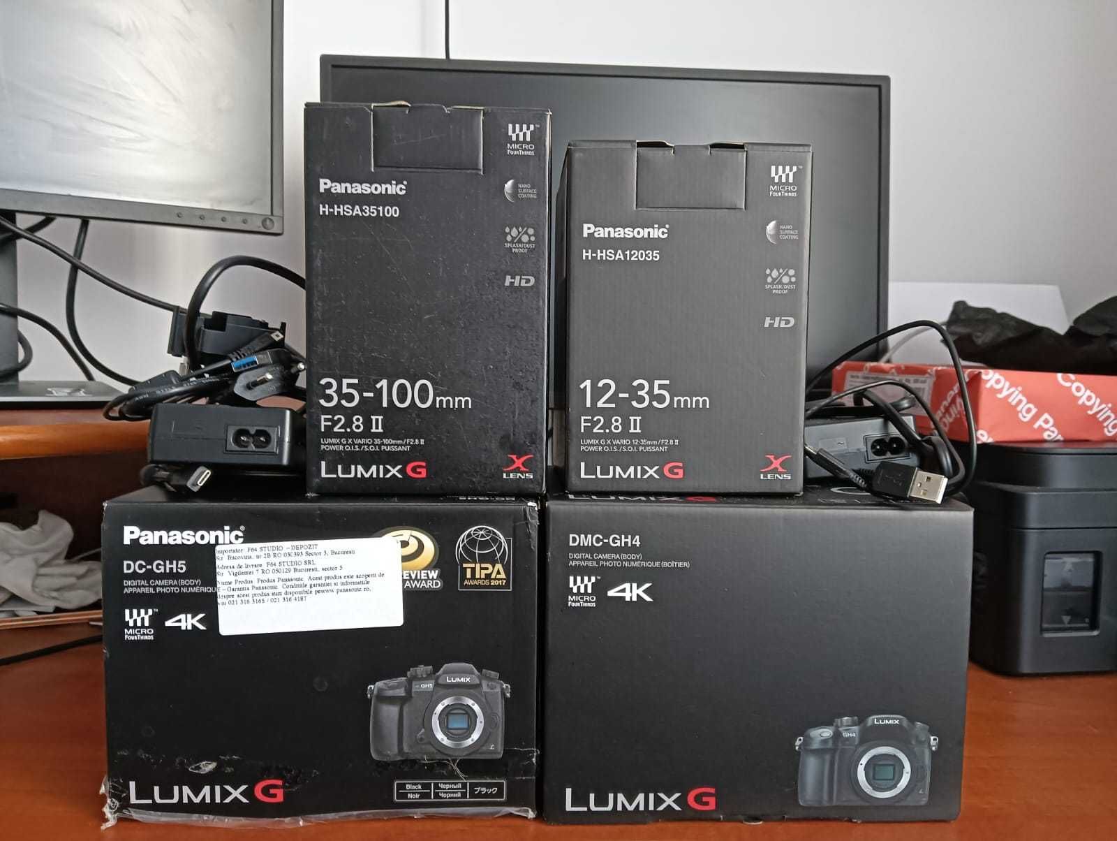 Panasonic Lumix GH5 + obiectiv Panasonic Lumix G Vario 35-100mm