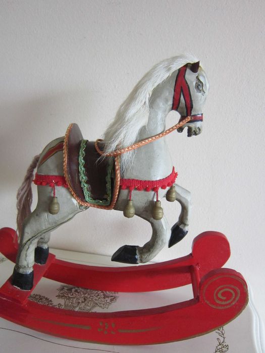cadou rar Craciun 3 Caluti din lemn superbi antici Germania handmade