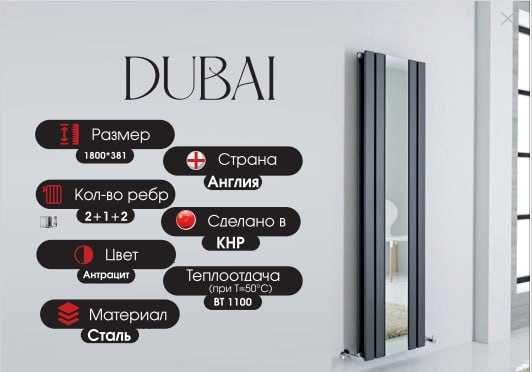 модель DUBAI RADIATOR из серии ZUM очень красивый дизайн. оптом склад