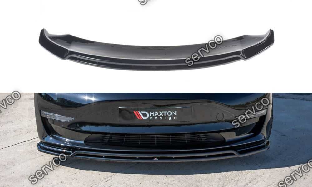 Prelungire splitter bara fata Tesla Model 3 2017- v2 - Maxton Design