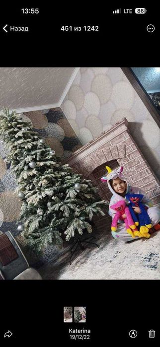 Ёлка искусственная заснеженная