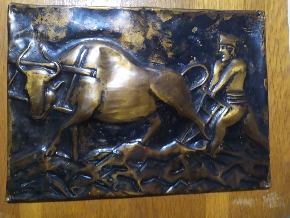 Старо медно пано/картина