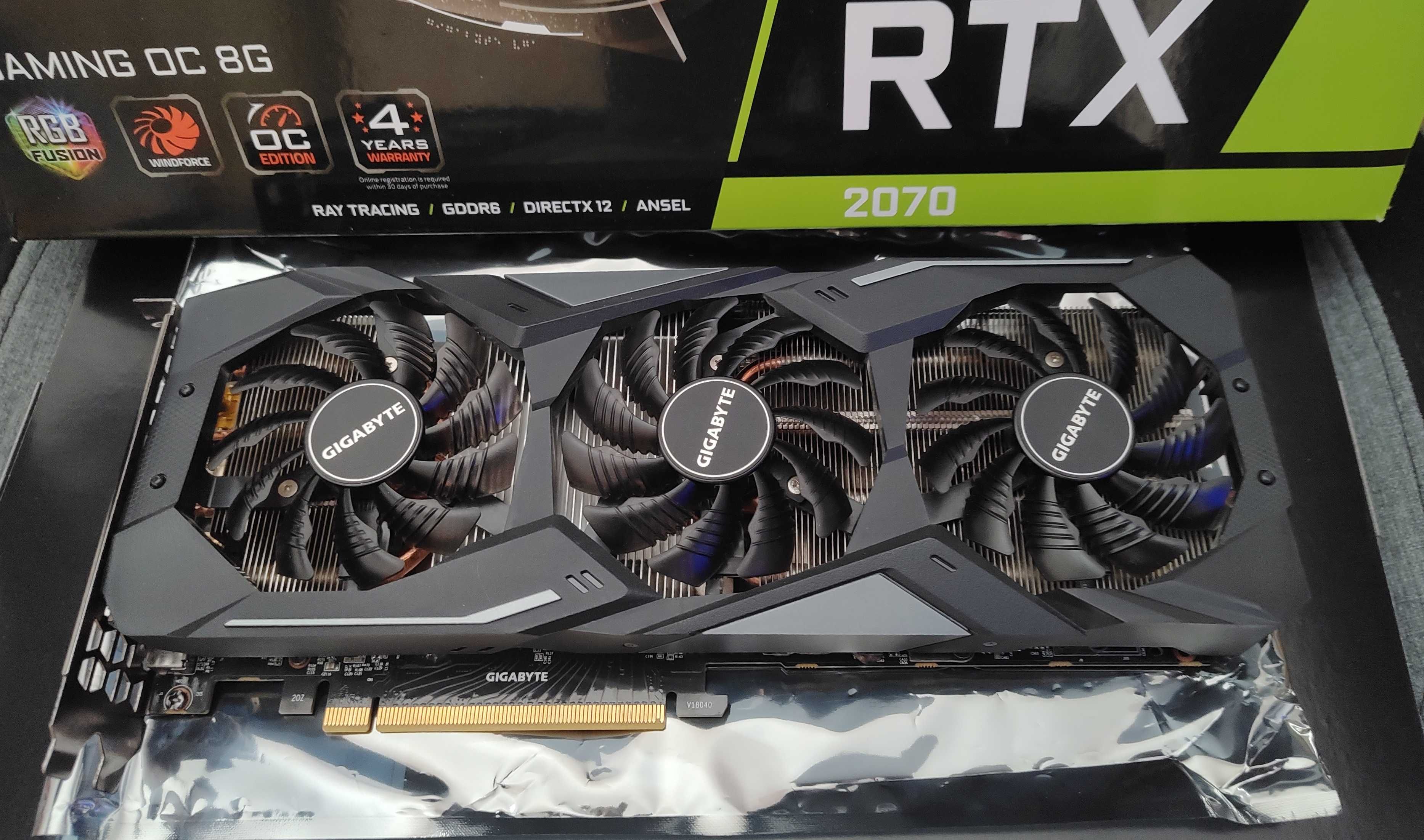 Placa Video Gigabyte RTX 2070 OC Edition