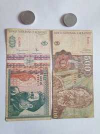 Vând pachet 2 monede+2 bancnote de 500 lei cu Brâncuși