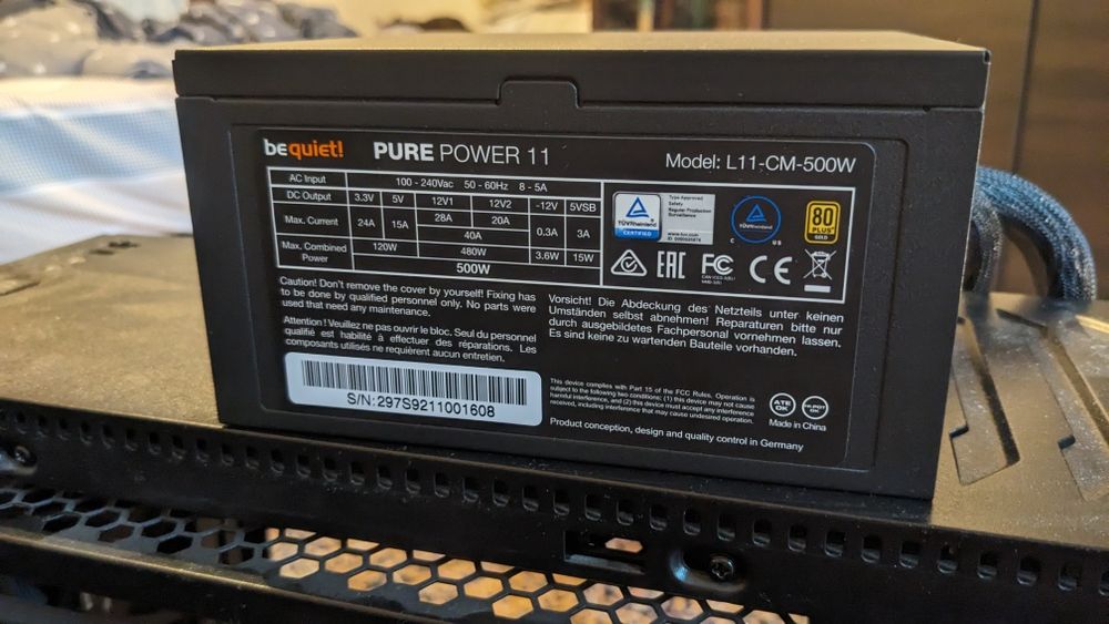 Продам be quite pure power 11 500w