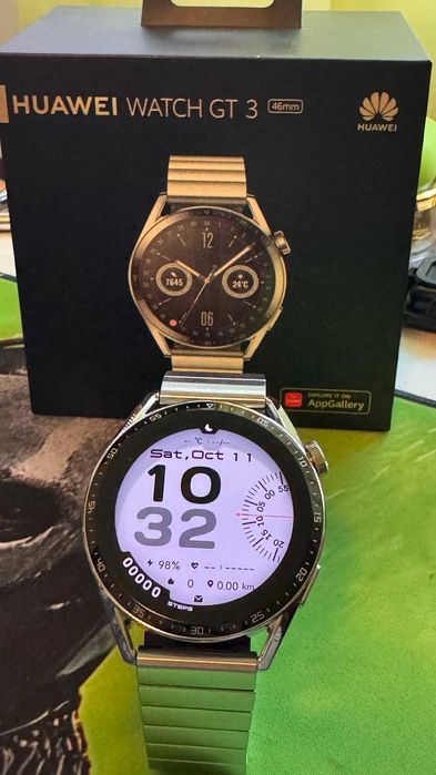 Huawei Watch GT3 46mm,arata bine, funcționează impecabil, ceas barbati