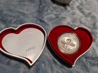 Серебряная монета Love is Precious, BARBIE 50th Anniversar.
