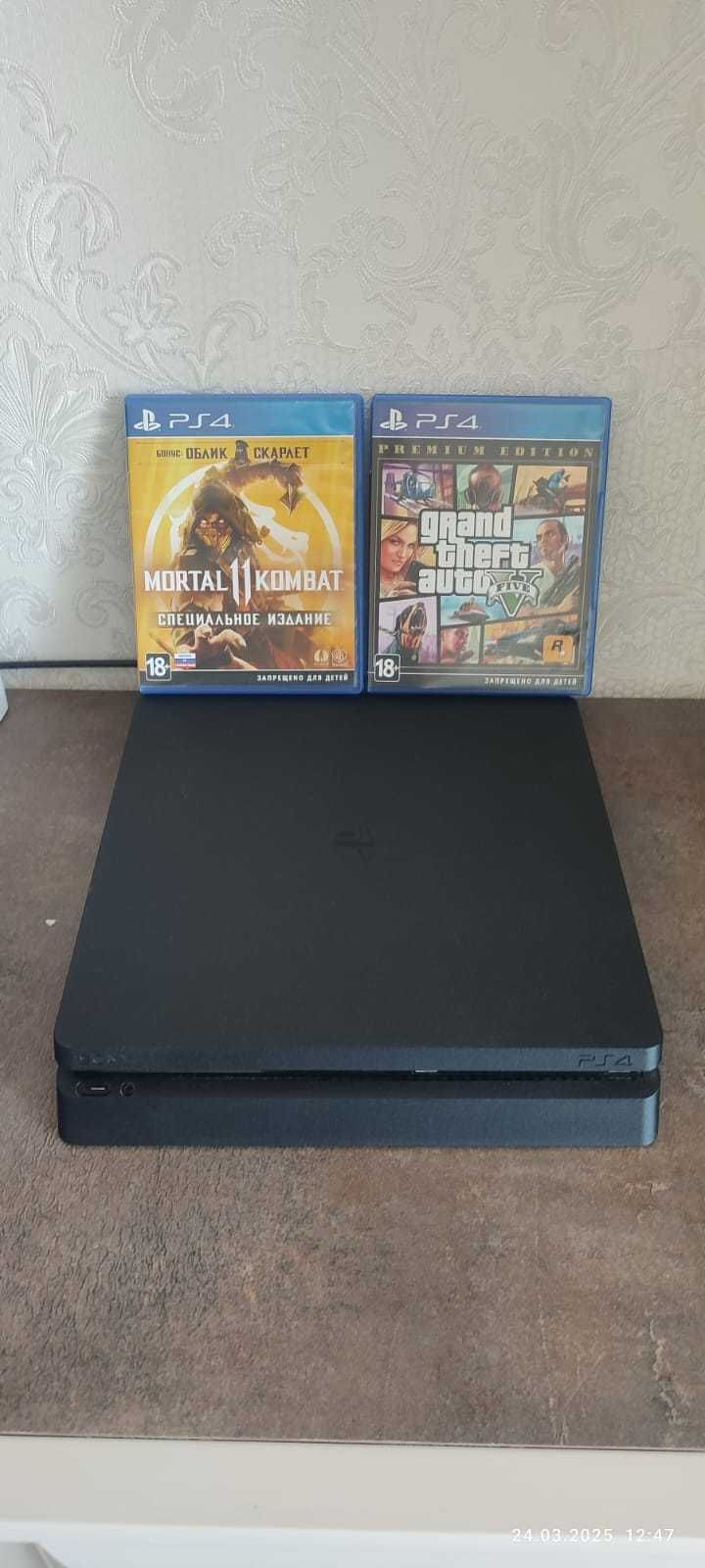 Playstation 4, 1 ТБ памяти , PS4 с джойстиком и играми
