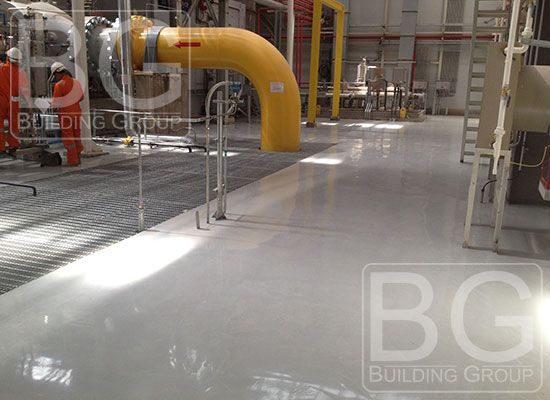 Промышленные бетонные полы, упрочнение и обеспыливание, наливные полы