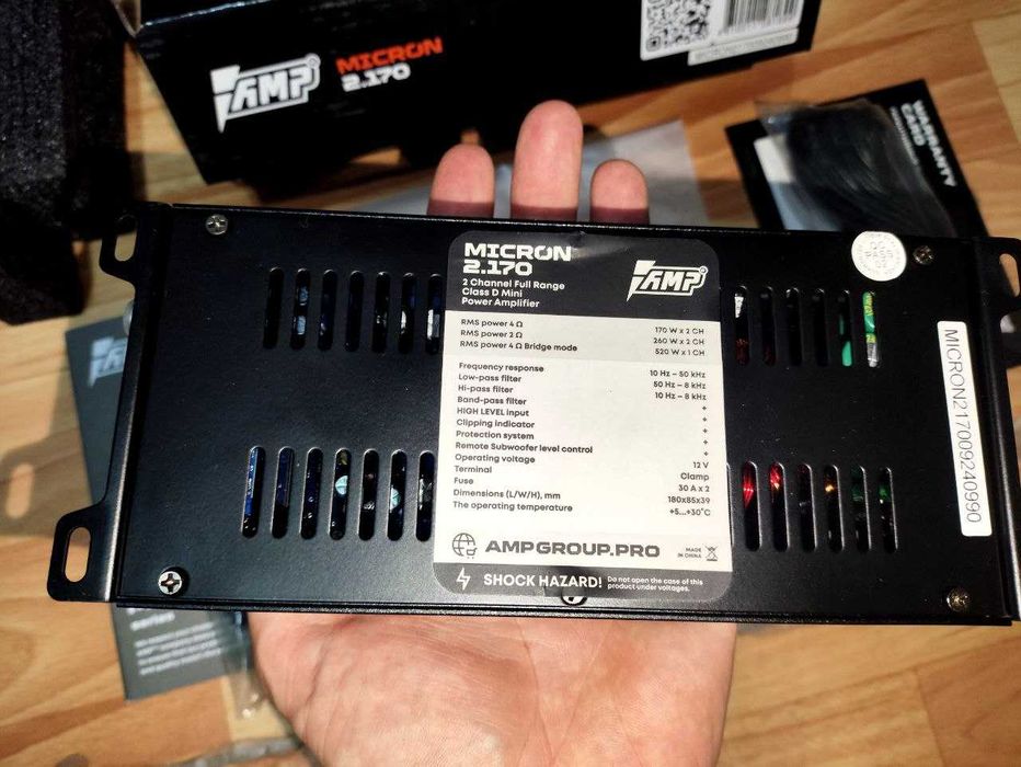 Маленький и мощный AMP Micron 2-канальный